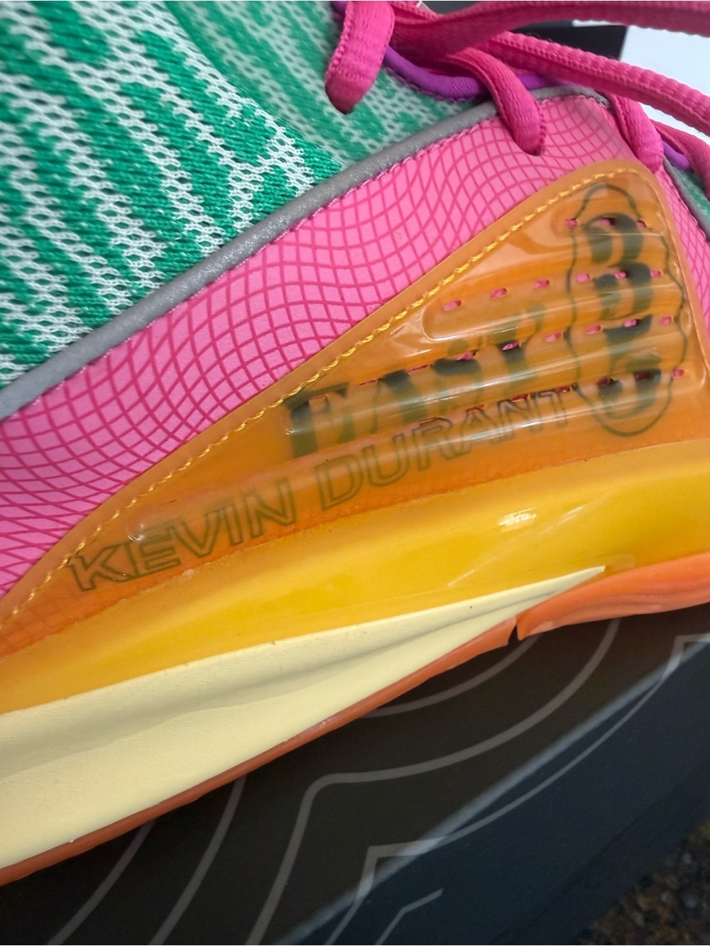 KD16ASW Kevin Durant Nike Stadium Green/Hyper Violet Sz Mens 11.5 - Picture 9 of 11